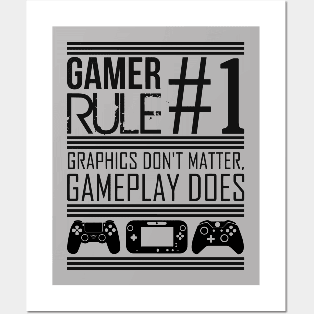 Gamer Rule #1 Wall Art by ArelArts